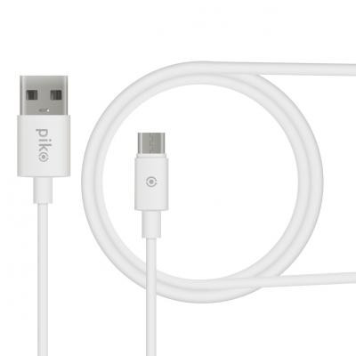 Дата кабель USB 2.0 AM to Micro 5P 1.2m white Piko (1283126496172) Вінниця - фото 1