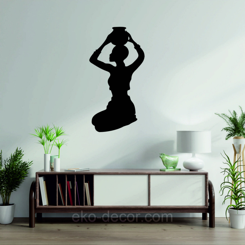 Декоративне настінне Панно «Дівчина з глечиком», Декор на стіну Київ - фото 3