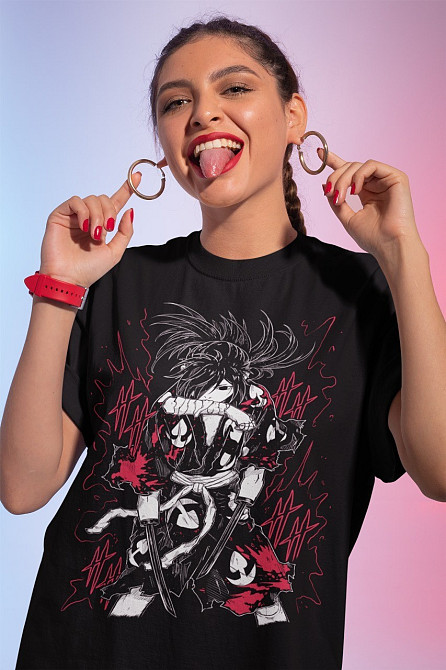 Футболка для мальчика аниме Хйаккимару Дороро Аниме Манга оверсайз (рост от 165 до 180 ) Черний AnimeJ0251m Днепр - изображение 1