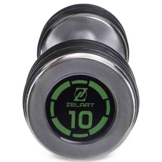 Гантель 10 кг хромированная Zelart-2622-10 Киев