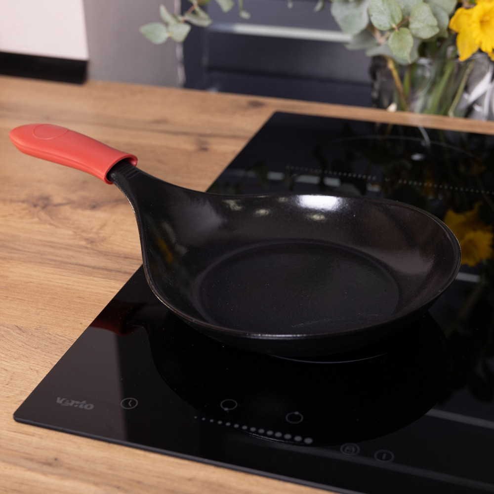 Сковорода чавунна з силіконовою ручкою Ø24,5 см Київ - фото 6