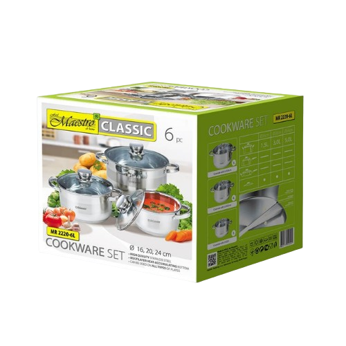 Набір каструль 6 предметів MR-2220-6L Maestro Житомир - изображение 4