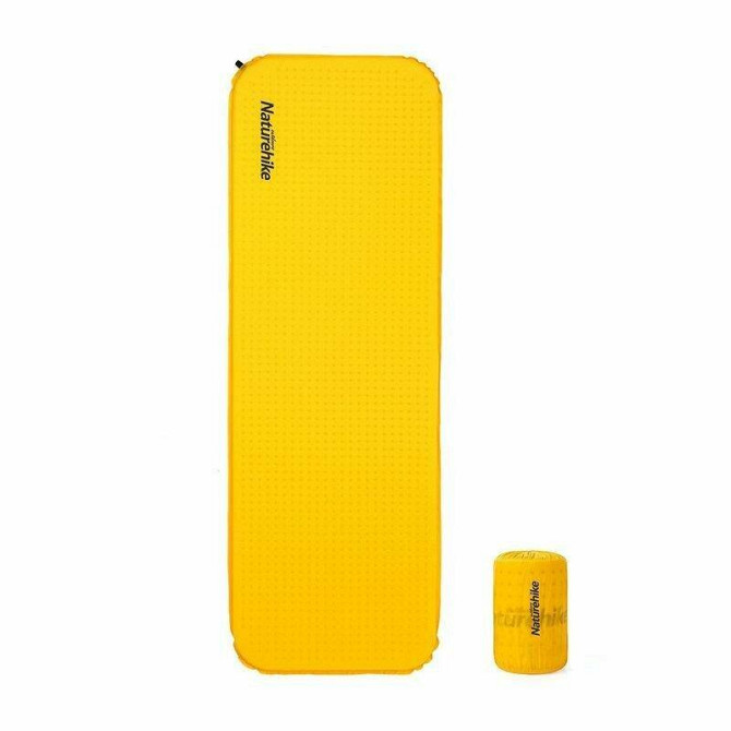 Килимок самонадувний Naturehike C034 NH19Q034-D, 30 мм, Розмір L, жовтий Київ - фото 1