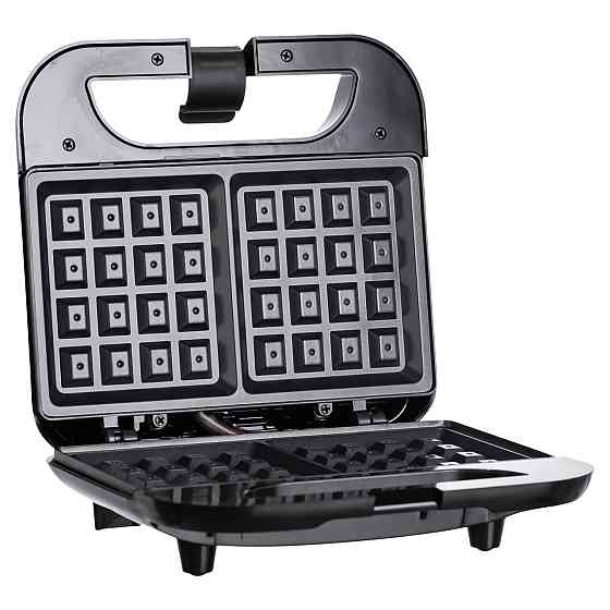 Вафельниця з антипригарним покриттям, швидким нагріванням і квадратною формою вафель 750 Вт Sokany SK-08070 Київ