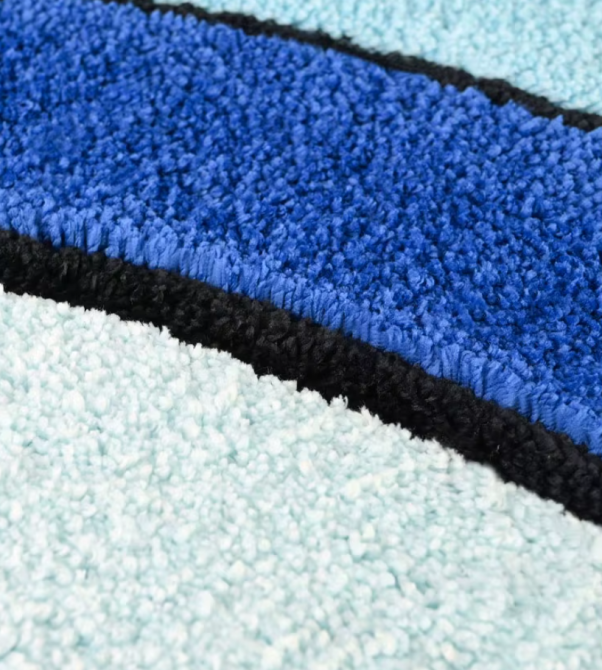 Коврик для ванной и душа коврик для ног в ванную комнату,микрофибра,атискользящий 40х60 см,синий с узором Каменец-Подольский - изображение 8