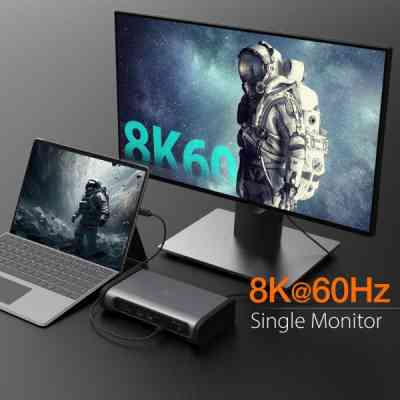 Порт-репликатор J5create Dock-Station USB-C 15-in-1 (HDMI/DP/PD/USB-A/USB-C/LAN/картридер/audio) (JTD568-EN) Винница