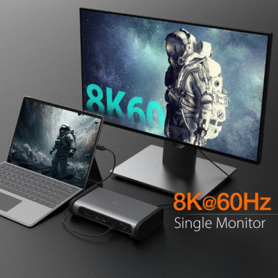 Порт-репликатор J5create Dock-Station USB-C 15-in-1 (HDMI/DP/PD/USB-A/USB-C/LAN/картридер/audio) (JTD568-EN) Винница - изображение 3