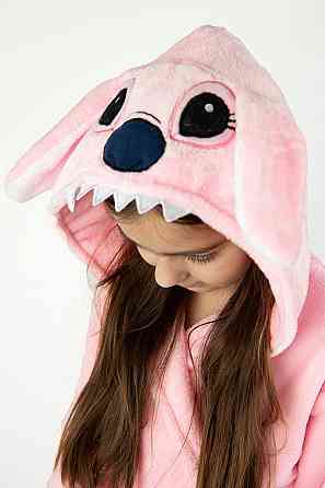 Халат детский, велсофт, Ангел розовый Киев