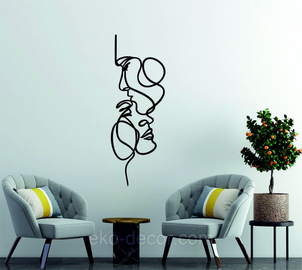 Декоративне настінне Панно «Він та Вона», Декор на стіну Київ - фото 4