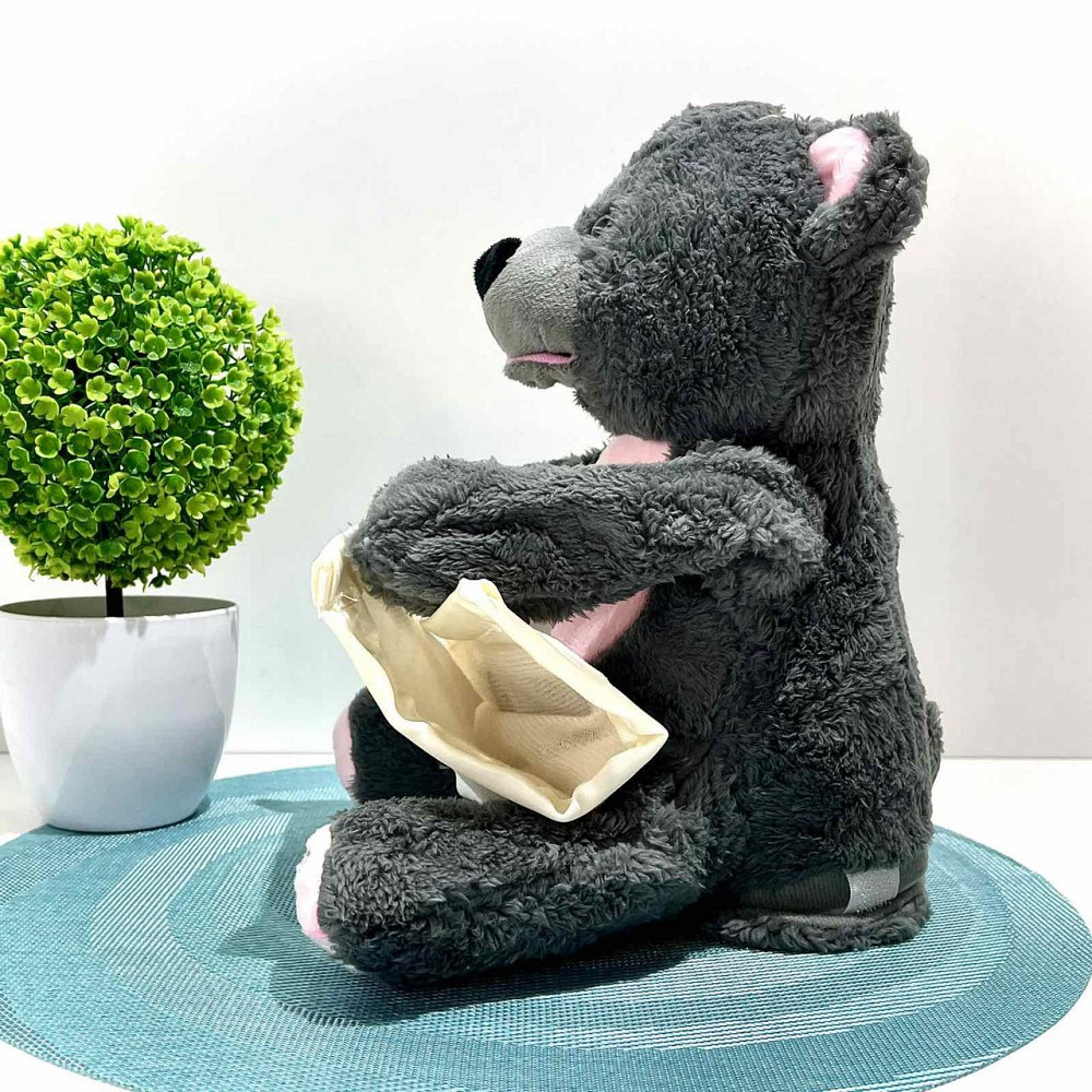 Ведмедик казкар інтерактивний грає в хованки розповідає казки Сірий (M 5843 I UA) Чернігів - фото 8