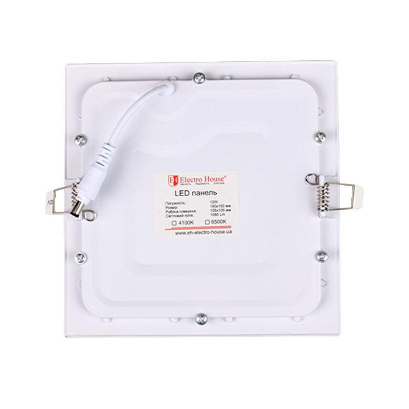 Потолочный светодиодный светильник встраиваемый квадратный 12 Вт 4100К Киев - изображение 2