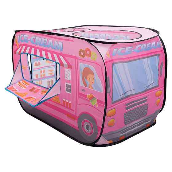 Lugi Дитячий ігровий намет «Фургон з морозивом» 110×70×66 см намет для дівчинки Рожевий HP-S-5N Коломия