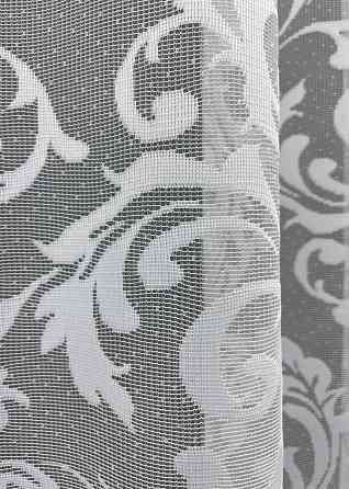 Тюль жаккард, цвет белый 1448т Киев