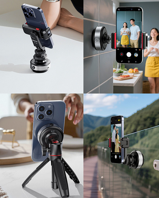 Присоска електрична з різьбленням 1/4 Ulanzi SK-23 Київ - фото 4