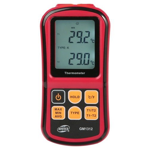 Термометр цифровой двухканальный -250-1767°C BENETECH GM1312 Чернигов - изображение 4
