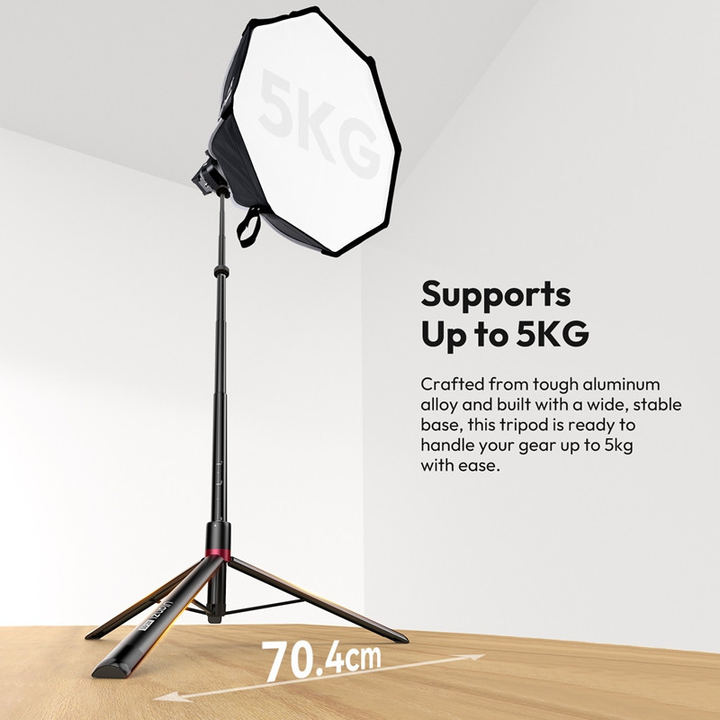 Стійка для світла складна Ulanzi AT-05 2M Heavy Duty Foldable Light Stand(48-200cm) Black Одеса - фото 20