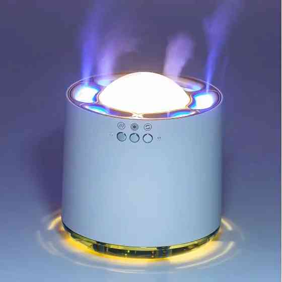 Happy Life Зволожувач повітря з RGB-підсвічуванням і синхронізацією з музикою 800 мл, білий Коломия
