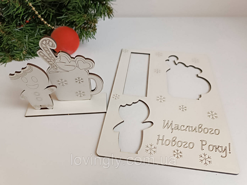 Новогодний сувенир для детей – 3D открытка-пазл для творчества. Ирпень - изображение 2