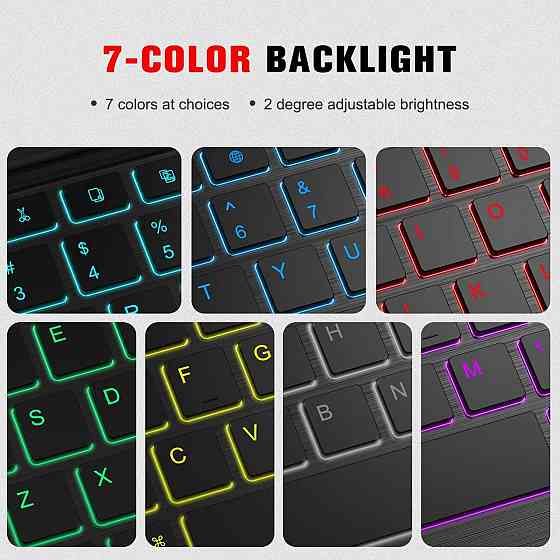 Чехол со съемной клавиатурой Bluetooth JADEMALL iPad 9.7 2018/ iPad 9.7 2017/ iPad Air 2/ iPad Air/ iPad Pro 9.7 Днепр