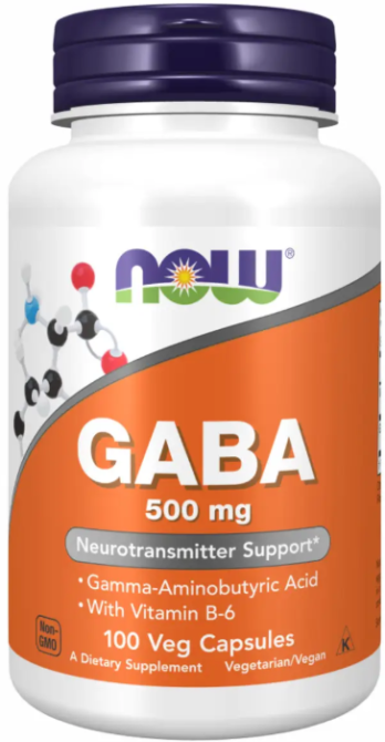 ГАМК гамма-аміномасляна кислота Now Foods GABA 500mg 100 розт капс Київ - фото 4