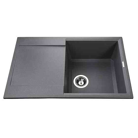 Гранитная мойка Globus Lux KOMO серый металлик 790х500мм-А0003 (000021039) Киев