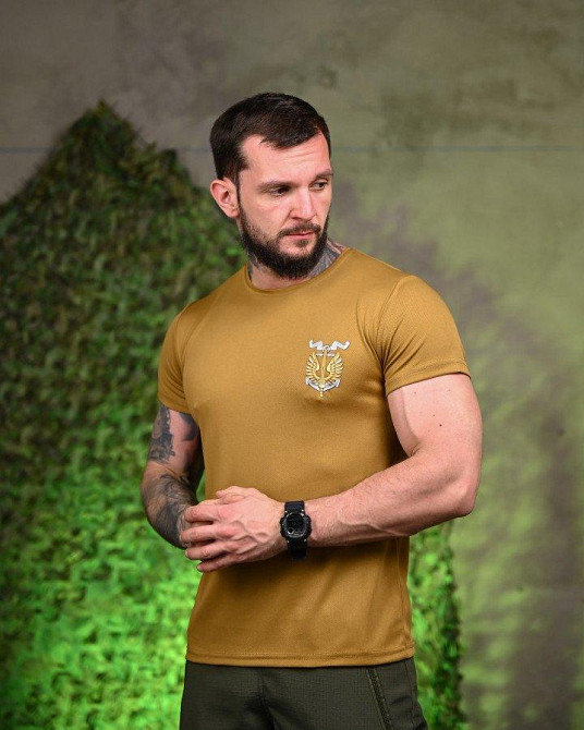 Тактическая потоотводящая футболка вірний кайот ПП7718 Одеса - фото 3