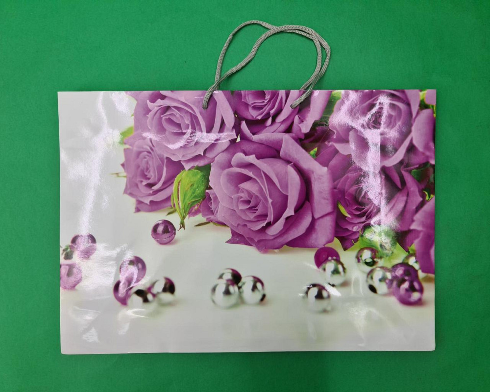 Паперовий великий горизонтальний пакет 36/22/10 (артBG-001) (12 шт.) Харків - фото 4