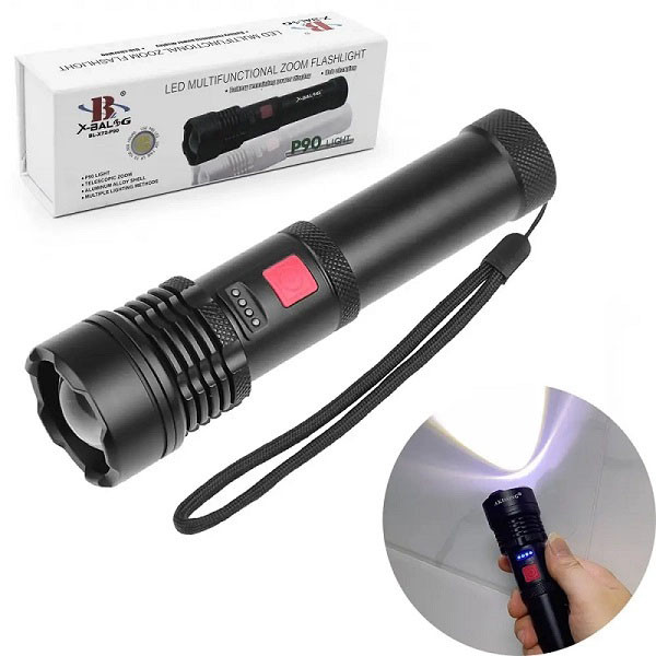 Ліхтар з регулюванням променя, LED ліхтар із зарядкою Переносний ручний потужний XC-58 Львів - фото 11