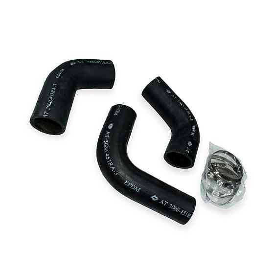 Патрубок УАЗ із хомутами (к-кт 3 шт) AT радіатора Мукачево