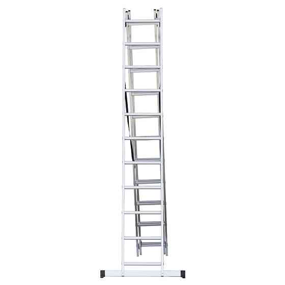 Драбина розкладна універсальна 3×11 щаблів 7.33 м SIGMA (5032364) Київ