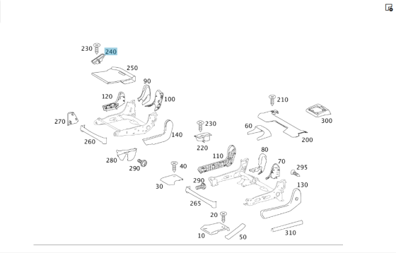 Mercedes-Benz  A1649245037 9051 Кришка петлі замка відкидного сидіння другого ряду зовні праворуч чорна GL X164 Одеса