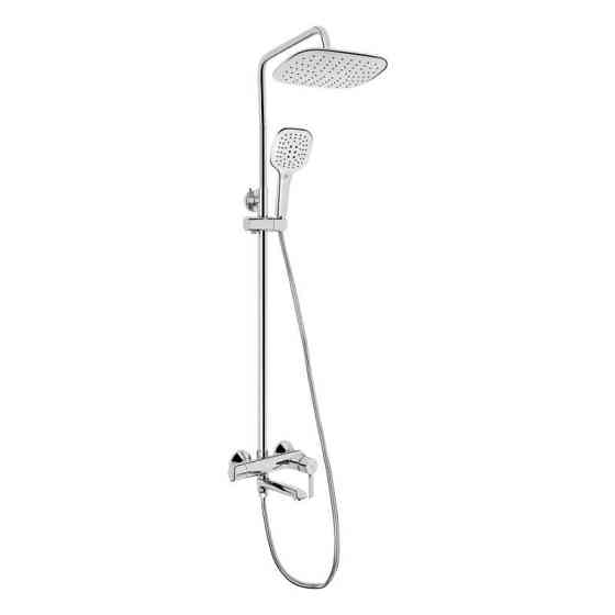 Душевая система универсальная Qtap Grand на три потребителя (с изливом) QTGRACRM1004 Chrome, латунь Харьков