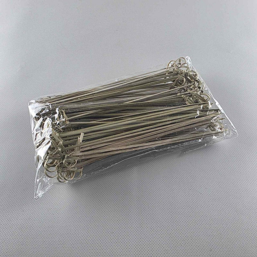 Бамбуковые деревянные шпажки с узелком 18см,100 шт (1 пачка) Харьков - изображение 2