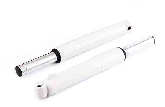 Перья вилки скутер Хонда Дио (барабанный тормоз) (белые) Мукачево