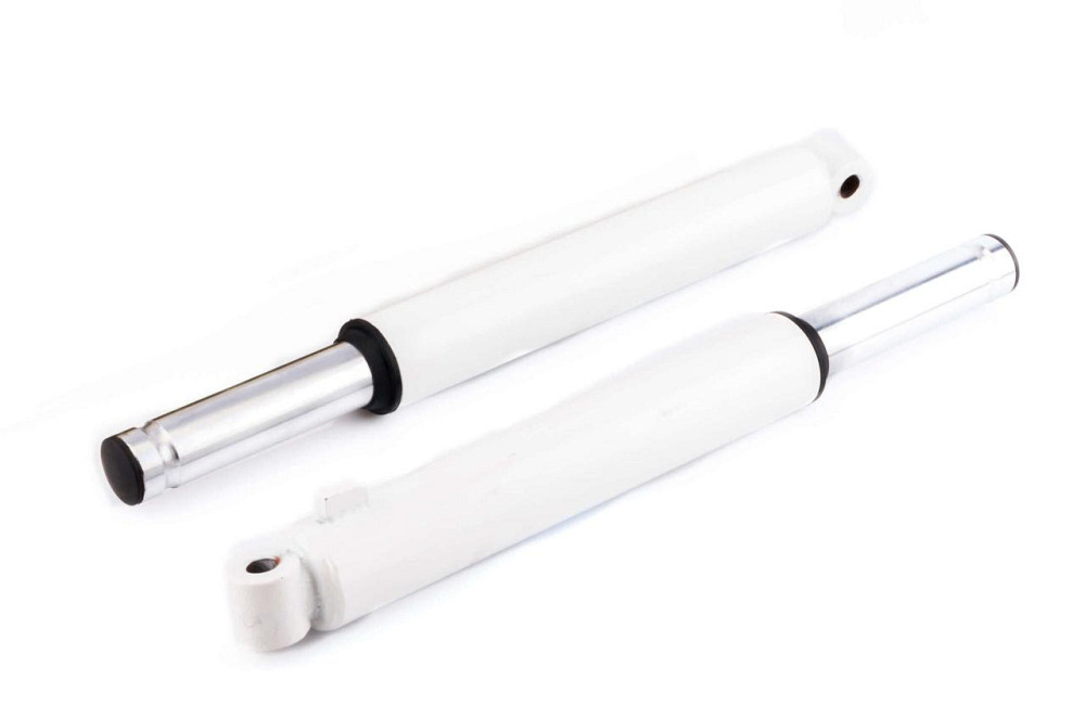 Перья вилки скутер Хонда Дио (барабанный тормоз) (белые) Мукачево - изображение 1