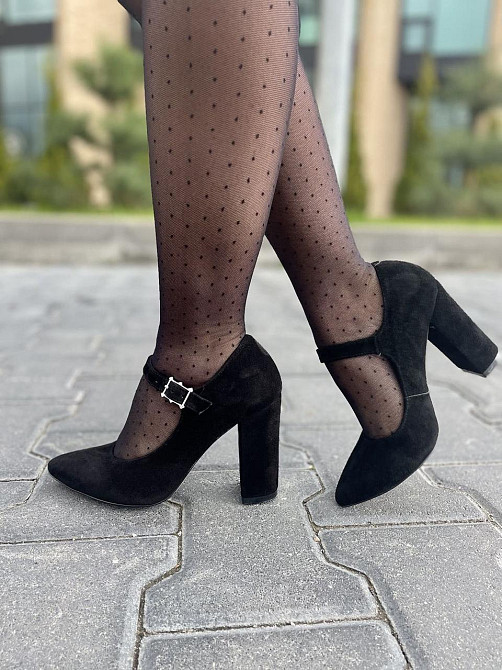 Туфлі жіночі SEE SEVEN чорні натуральна замша каблук 10 см (283/9535) 35р.36р.37р.38р. Коломыя - изображение 3