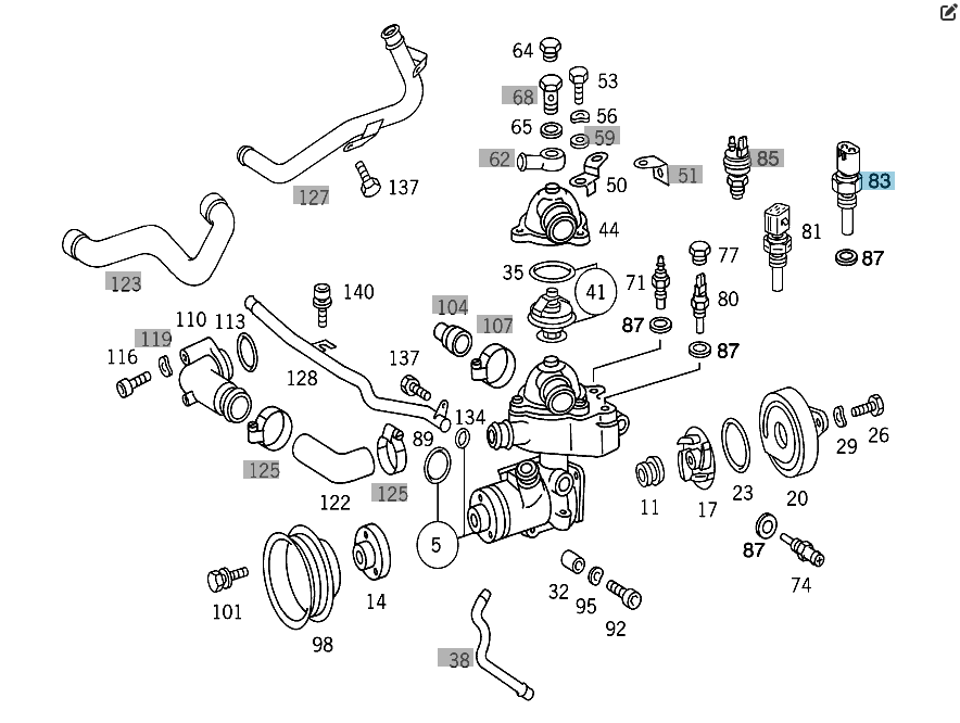 Mercedes-Benz  A0051536328 Датчик температури палива Одеса - фото 4