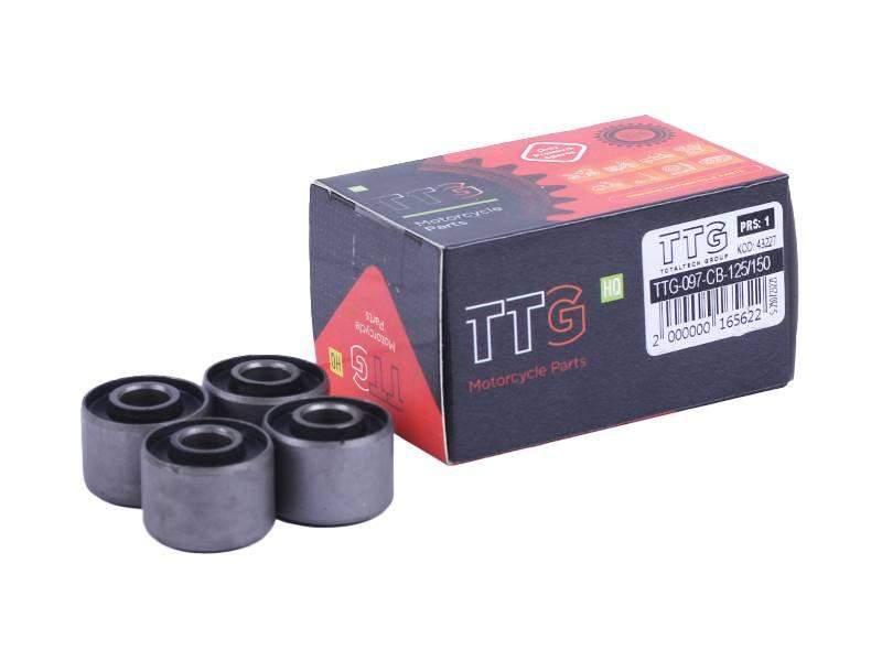 Сайлентблоки ступицы задней мотоцикл СВ 125/150, к-т 4 шт.: 24*9*18 Мукачево - изображение 1