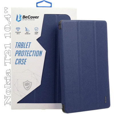 Чехол для планшета BeCover Smart Case Nokia T21 10.4" Deep Blue (709556) Винница - изображение 1