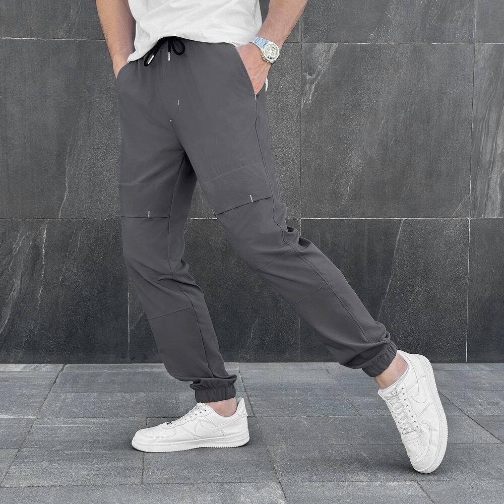 Чоловічі штани джогери з кишенями темно-сірі Pobedov Vershyna Київ - фото 8