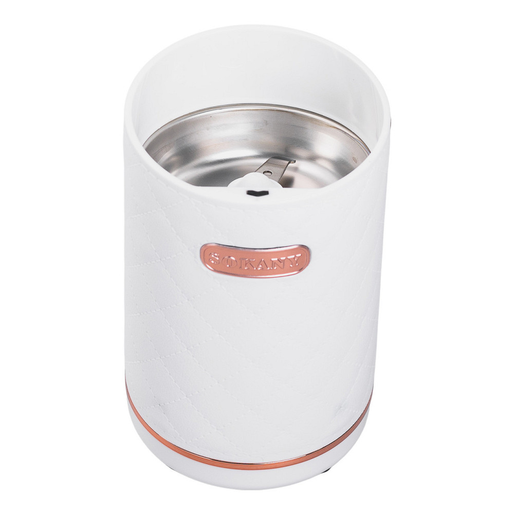 Кофемолка электрическая Sokany 150 Вт Белая Lugi SK-3027W Киев - изображение 4