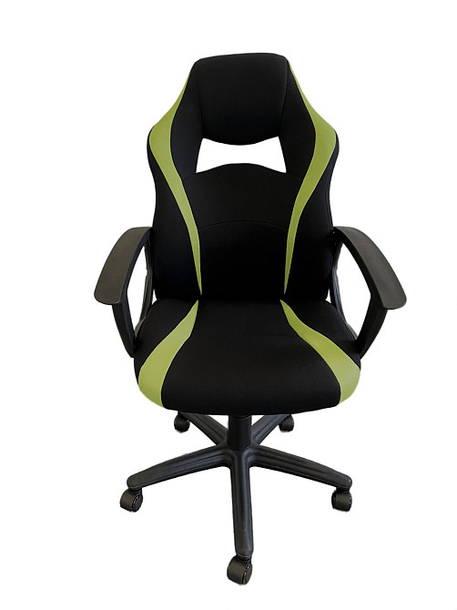 Офисное кресло руководителя Tehforward Start Tilt Черно-зеленый Днепр - изображение 2