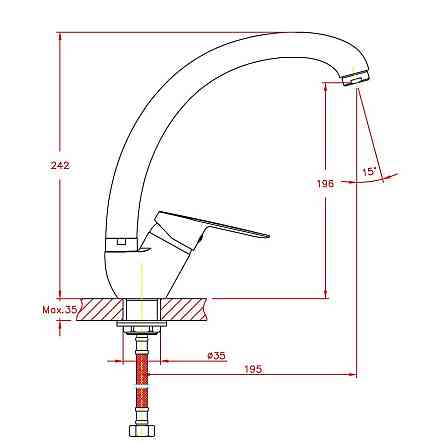 Змішувач для кухні Haiba Nikas 777   ( HB0870 ) 22933 Харків