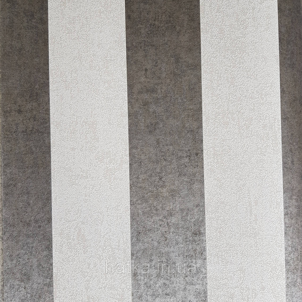 Шпалери флізелінові еко Rasch Kerala 0.53х10 м широкі смуги бежеві і сірий металік ефект потертості Київ - фото 1