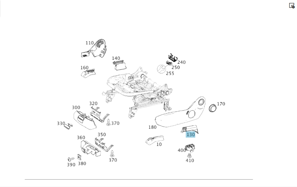 Mercedes-Benz  A1769190800 9H68 Зовнішня накладка санки переднього правого сидіння ззаду CLA Shooting Brake X117 CLA C117 GLA X156 Одеса - фото 2