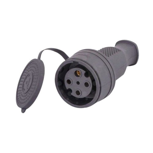 Роз'єм трифазний штепсельний з заглушкою каучук Лезард Житомир