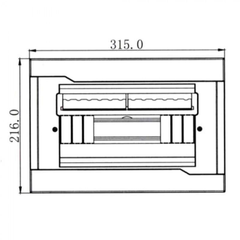 Бокс под автоматы внешней установки - 12 Модульный Lezard Харьков - изображение 2
