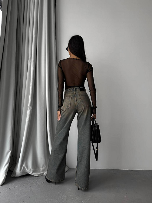 Жіночий привабливий топ сітка з імітацією ліфа стрейч сітка + віскоза Одеса - фото 7