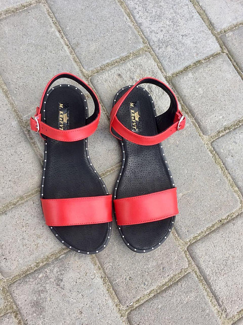 M.KRAFT Босоніжки жіночі M.KRAFT 3227 червоні (літо, шкіра натуральна) (4083) лише 39р. Коломыя - изображение 4