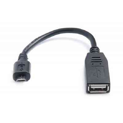 Дата кабель OTG USB 2.0 AF to Micro 5P 0.1m REAL-EL (EL123500014) Вінниця